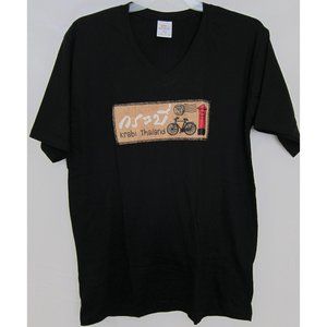 Krabi Thailand - V-Neck - T-Shirt - Black - Large